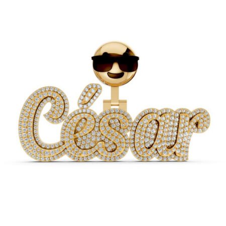 Custom Diamond Name Pendant