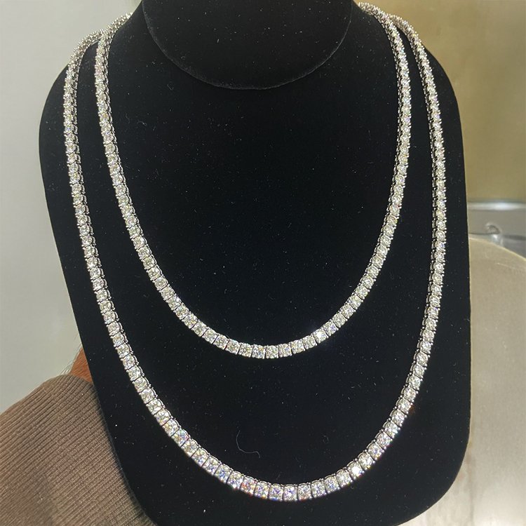 Double Diamond Elegance Necklace