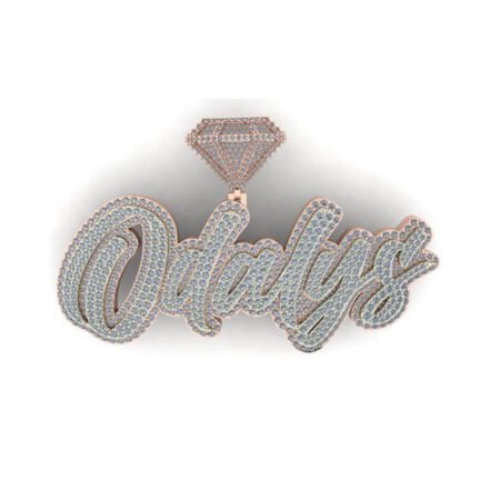 Personalized Diamond Name Pendant